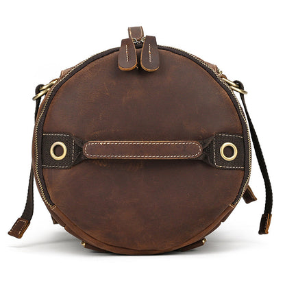 Crazy Horse Leather Duffle Backpack – Convertible Travel Bag