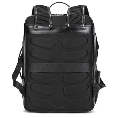 Classic Black backpack with textured design on a white background