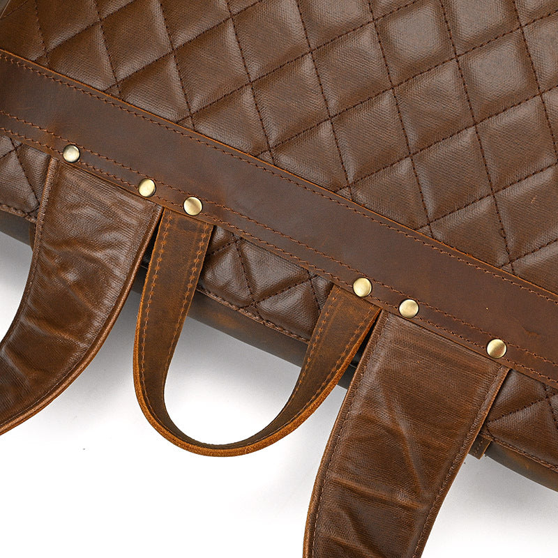 Crazy Horse Leather Rolltop Backpack – Vintage Travel & Work Bag
