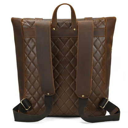 Crazy Horse Leather Rolltop Backpack – Vintage Travel & Work Bag