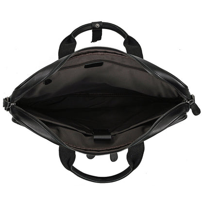 Black backpack interior on a white background