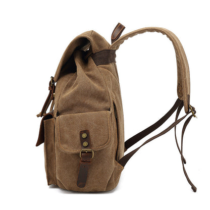 Waxed Canvas Drawstring Backpack