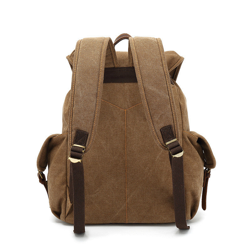 Waxed Canvas Drawstring Backpack