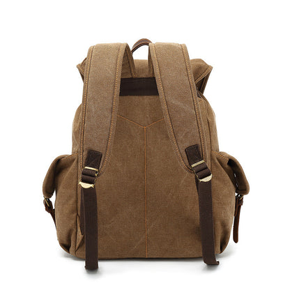 Waxed Canvas Drawstring Backpack